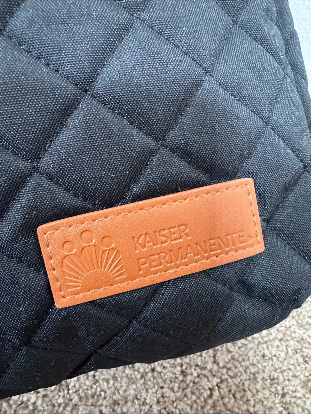 Black Quilted Baby Diaper Travel Backpack Bag Unused
